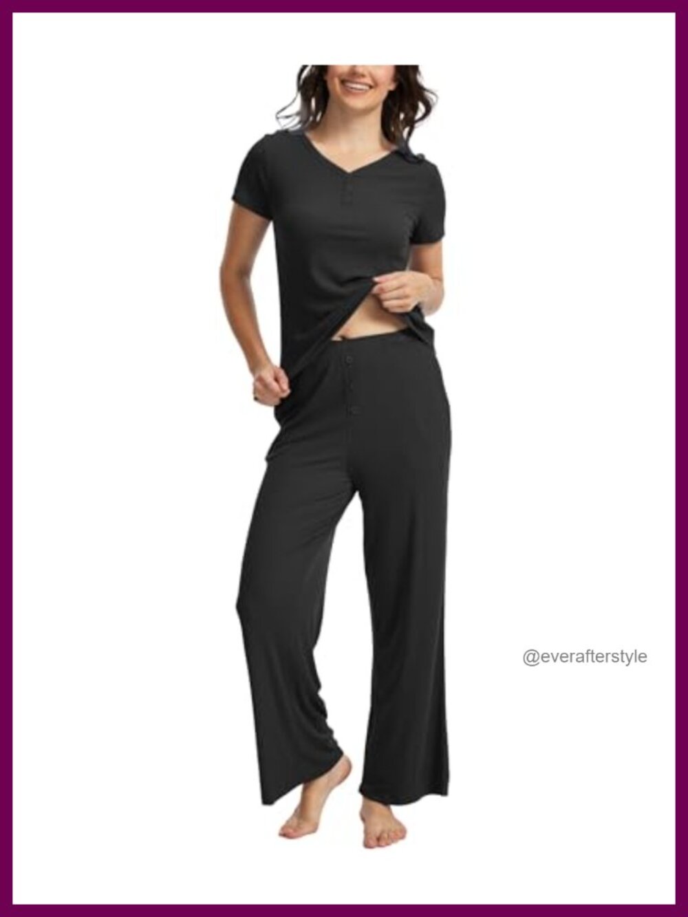 Bamboo Viscose Pajama Set Women Buttery Soft Loungewear PJs